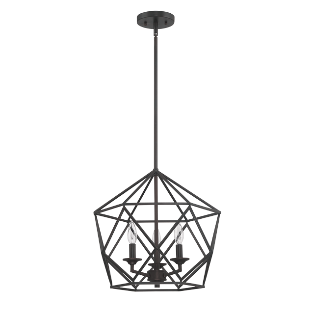 3LT 100W HARMONY CAGE MEDIUM PENDANT