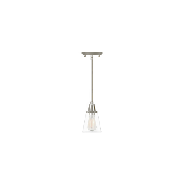 1LT MB AVERY MINI PENDANT WITH CLEAR GLASS