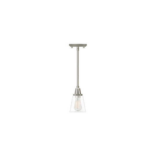 1LT MB AVERY MINI PENDANT WITH CLEAR GLASS