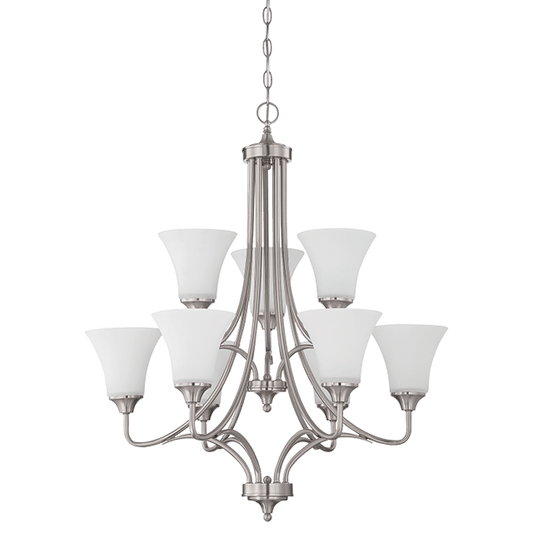 9LT 2-TIER 60W MB DARBY CHANDELIER