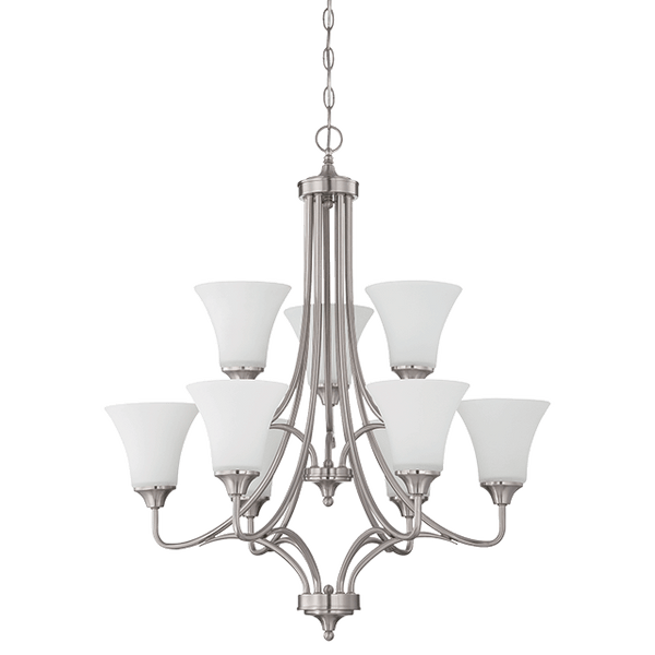 9LT 2-TIER 60W MB DARBY CHANDELIER