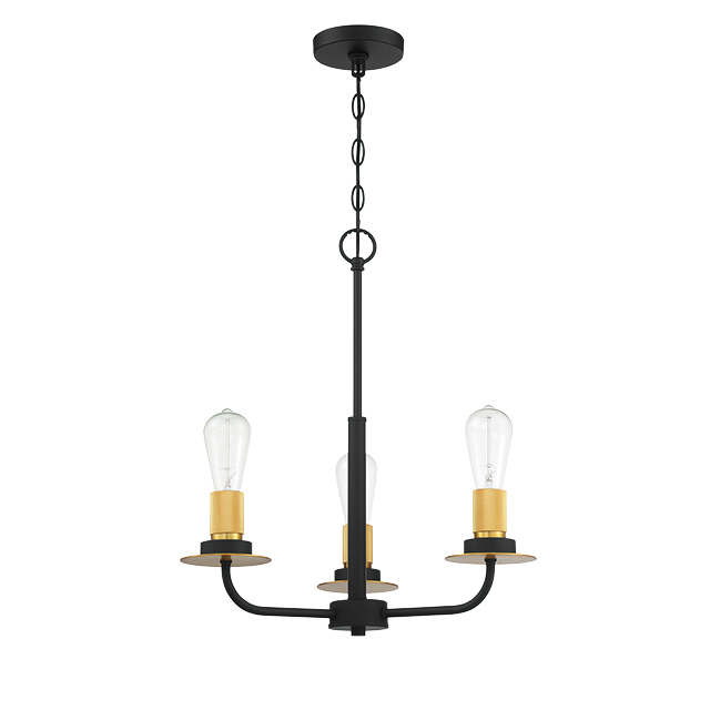 3LT 100W MB ONYX CHANDELIER