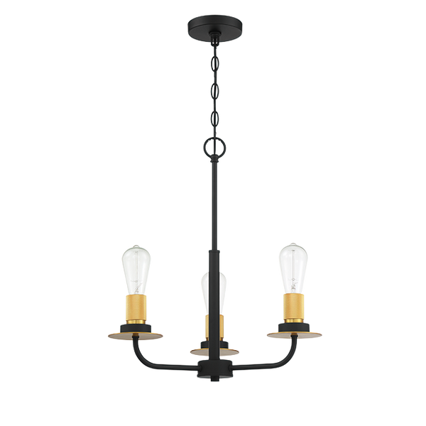 3LT 100W MB ONYX CHANDELIER