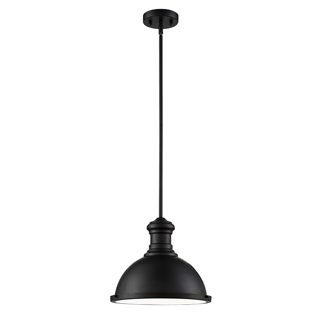 12-3/8IN PENDANT MB W/BOTTOM FROSTED DIFFUSER