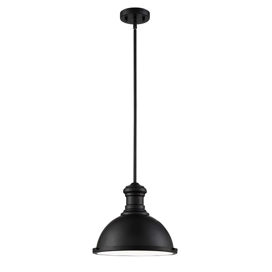 12-3/8IN PENDANT MB W/BOTTOM FROSTED DIFFUSER