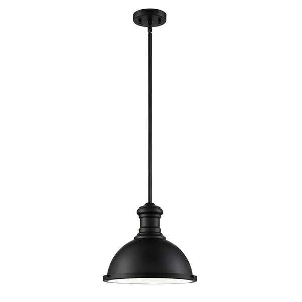 12-3/8IN PENDANT MB W/BOTTOM FROSTED DIFFUSER