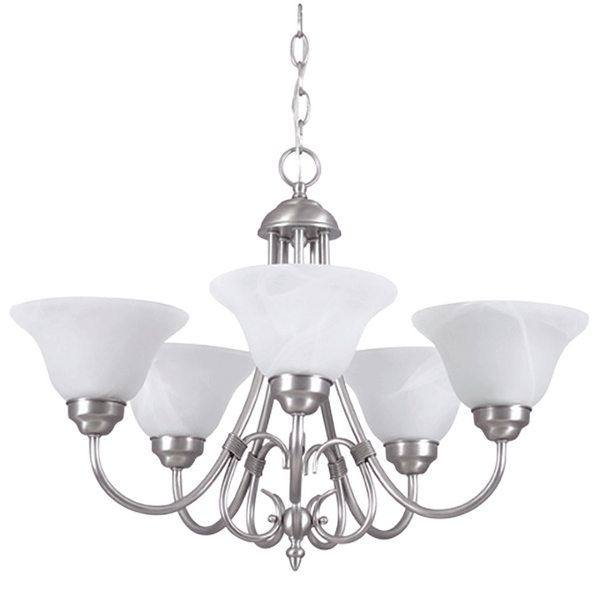 5 LT HANGING FIXTURE 5-100W SN