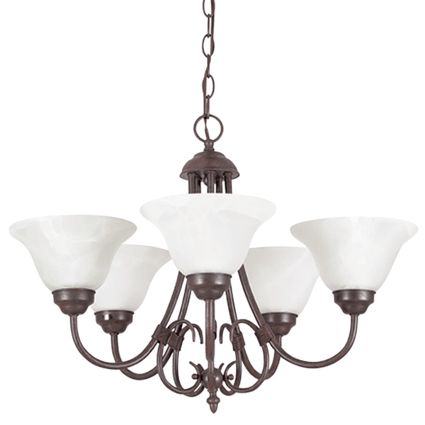 5 LT HANGING FIXTURE 5-100W RB