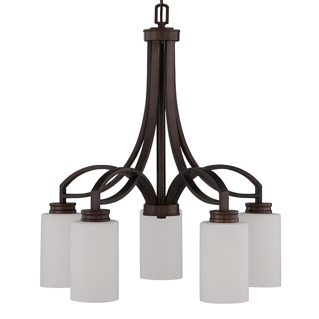 5LT 100W MB DALTON CHANDELIER DOWN